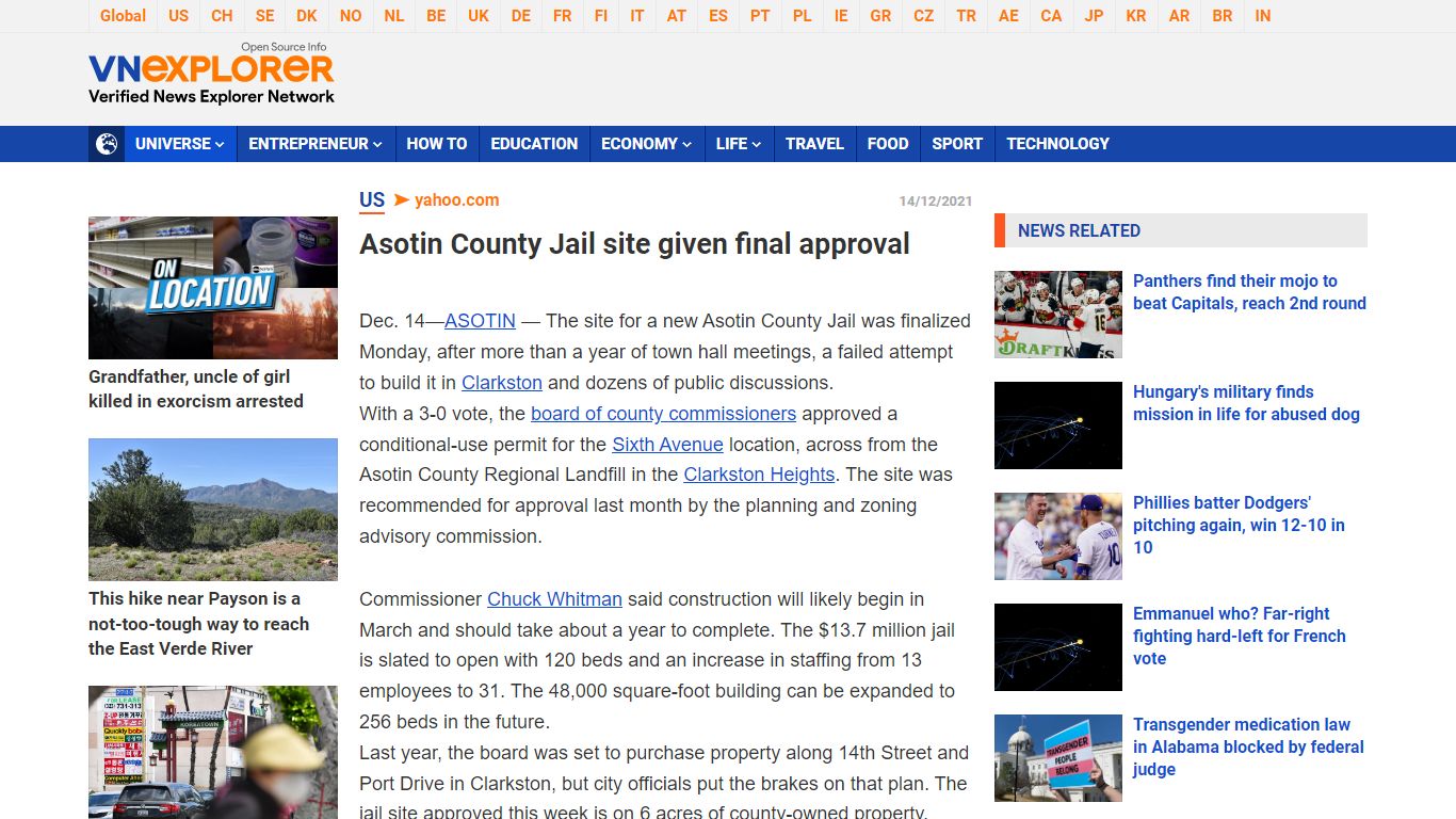 Asotin County Jail site given final approval